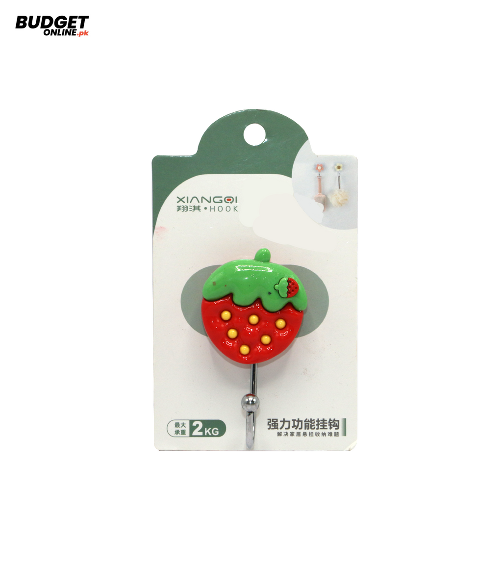 Strawberry Decorative Sticky Wall Hook