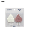 Leaf Adhesive Hooks, 2-Piece Set