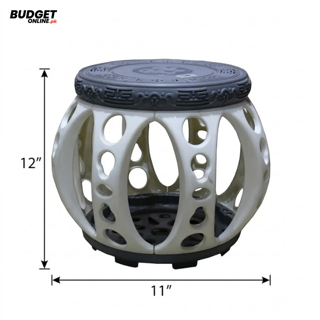 Perforated Plastic Bathroom Stool 12 Inch