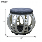 Perforated Plastic Bathroom Stool 12 Inch
