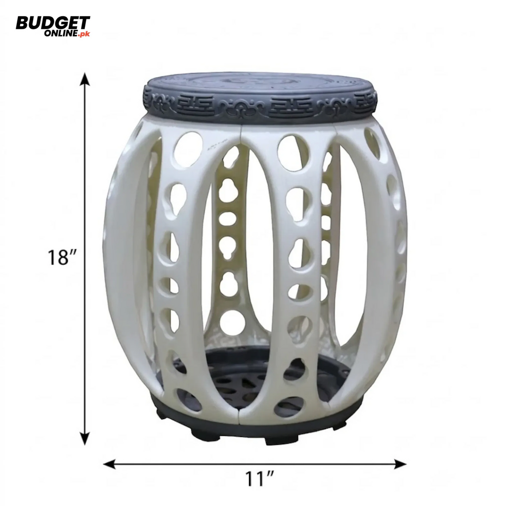 18-Inch Decorative Plastic Stool
