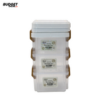 3-Piece 130ml Plastic Storage Box Set