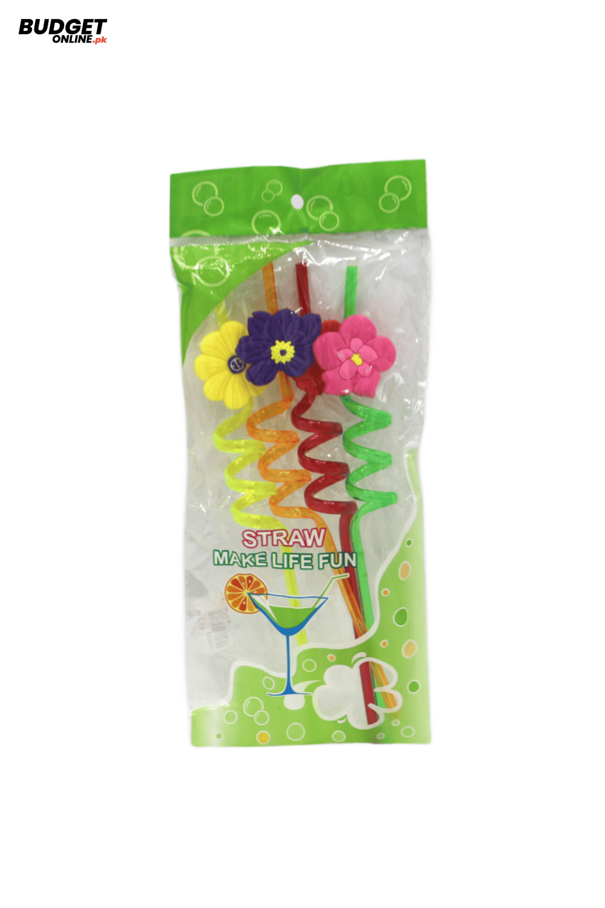 4-Piece Curly Party Straws