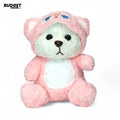 Pink Bear Plush Toy With Cap