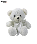 Small White Plush Teddy Bear