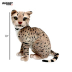 Plush Leopard Cat Toy 10 Inch