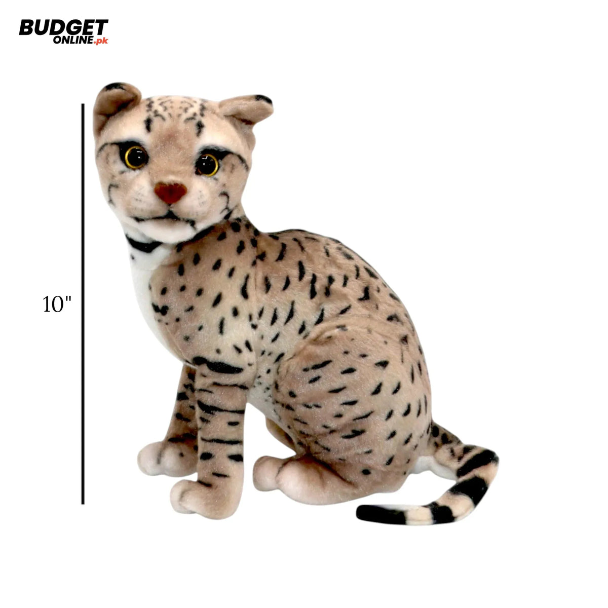 Plush Leopard Cat Toy 10 Inch