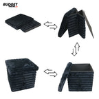 Black Foldable Storage Stool