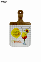 Decorative Paddle-Shaped Tea Coaster