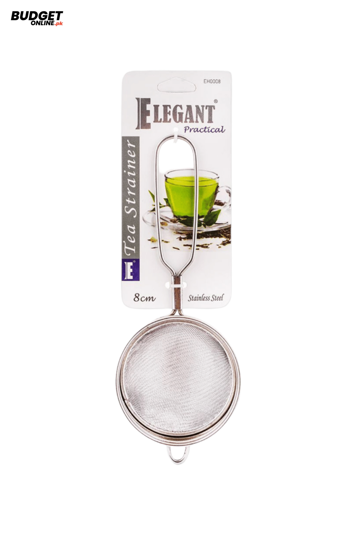 Elegant Stainless Steel Tea Strainer 8cm