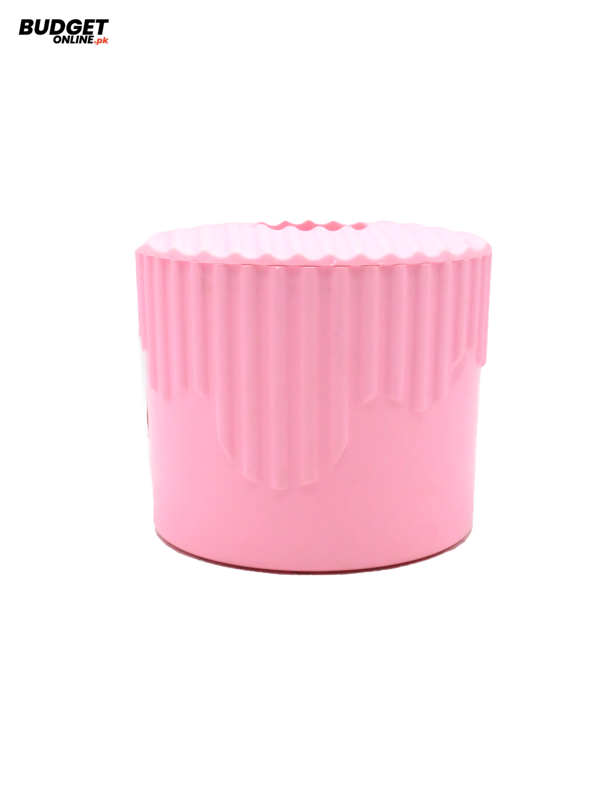 Round Pink Plastic Tissue Box