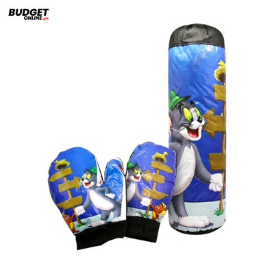 Tom & Jerry Kids Punching Bag And Gloves Set