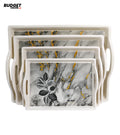 4-Piece Bone Tray Set