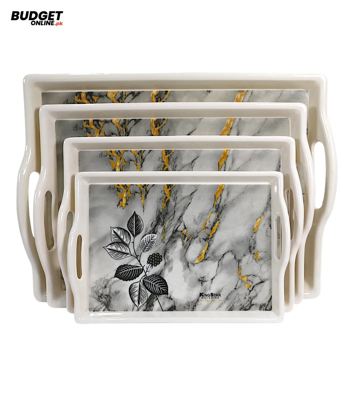 4-Piece Bone Tray Set