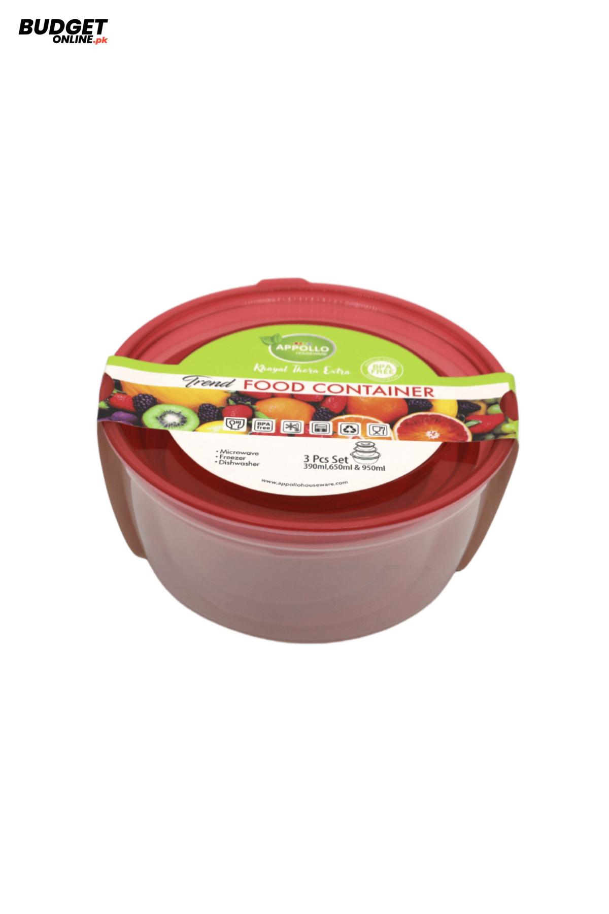 Apollo 3-Piece Food Storage Container Set