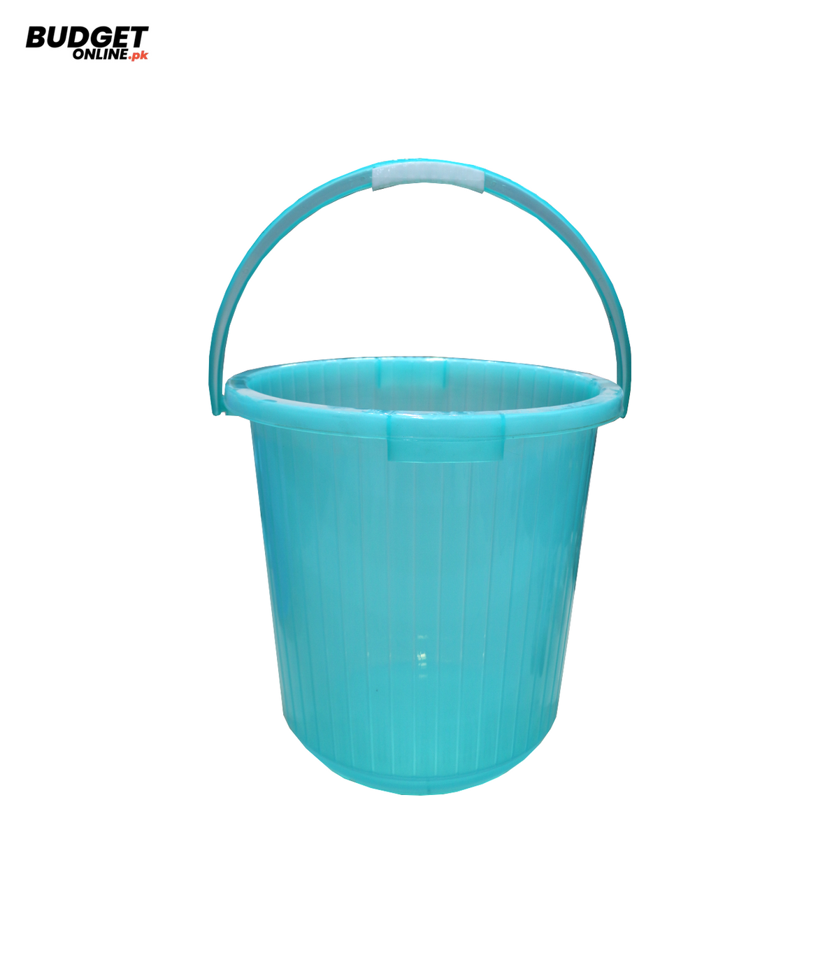 Turquoise Plastic Water Bucket With Handle