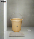 Plastic Water Bucket With Steel Handle