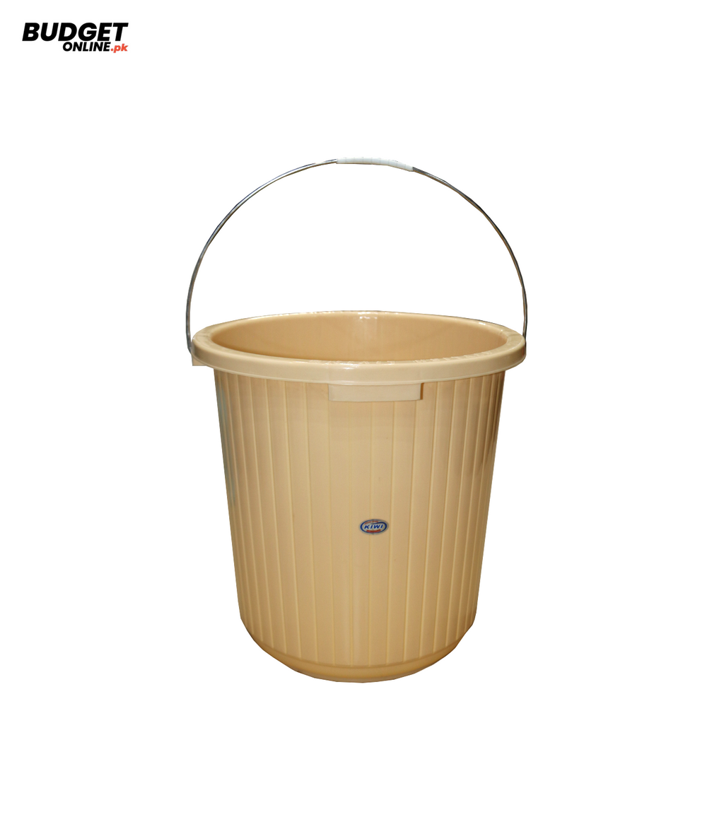 Plastic Water Bucket With Steel Handle