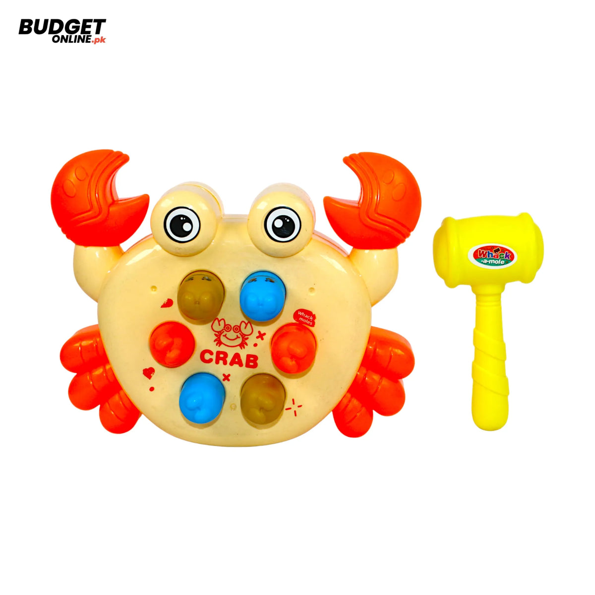 Crab Whack-A-Mole Game With Hammer
