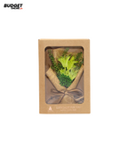 Green Flower Bouquet Wish Card