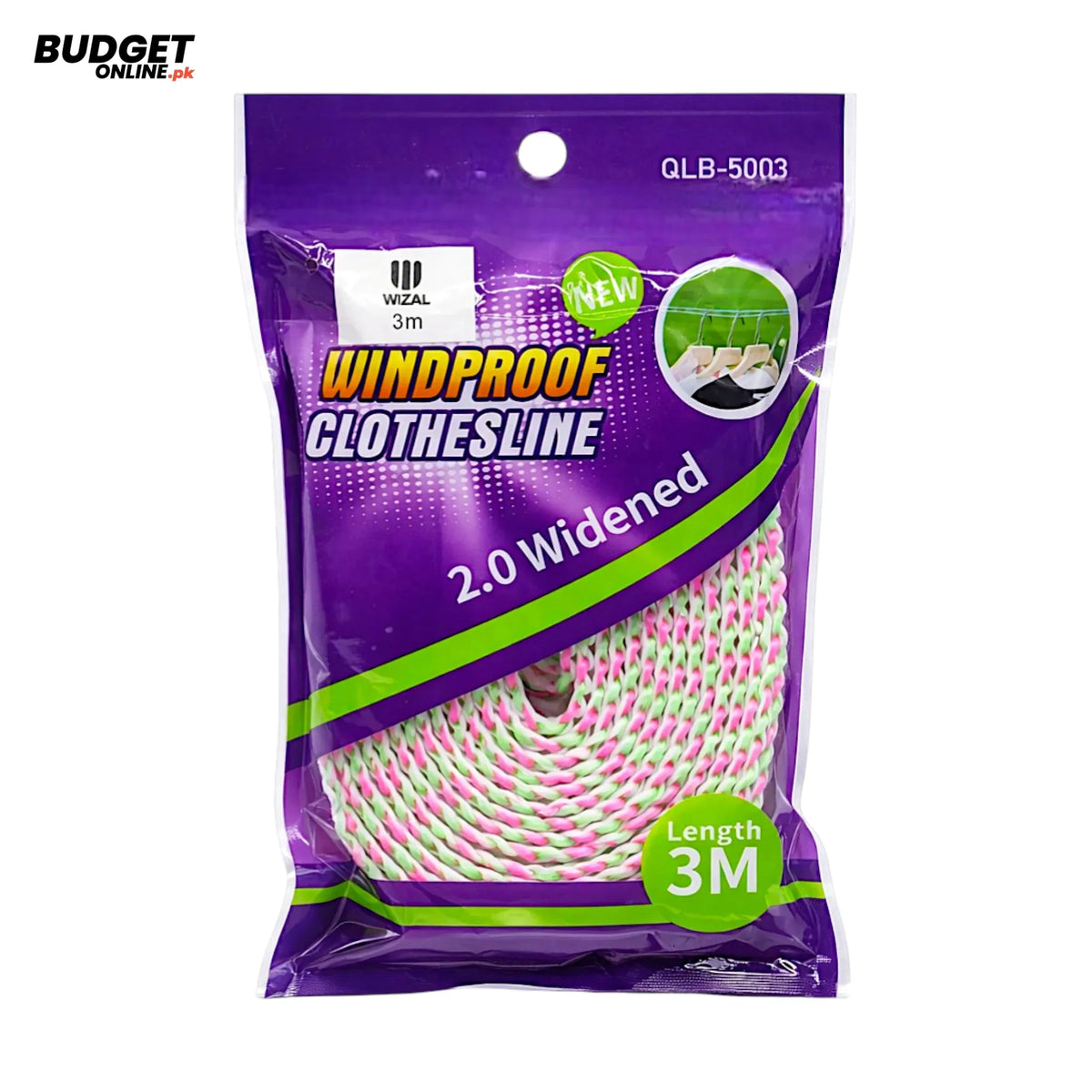 Wizal 3m Windproof Clothesline Rope