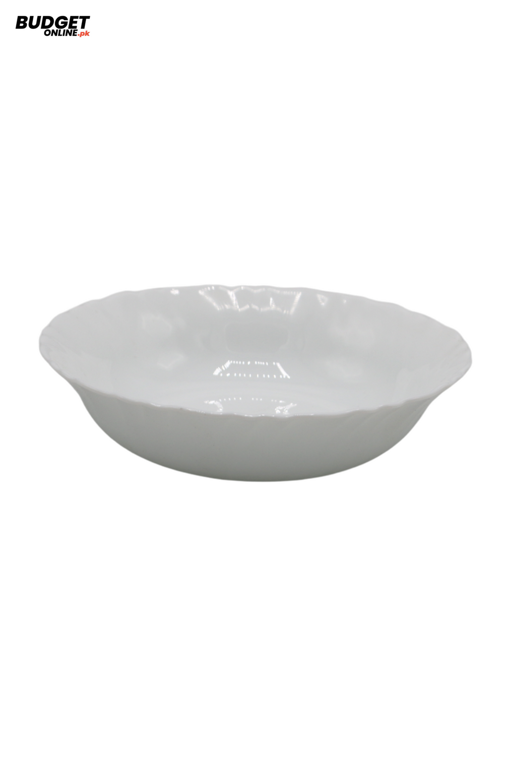 White Marble-Style Serving Bowl 6.5 Inch