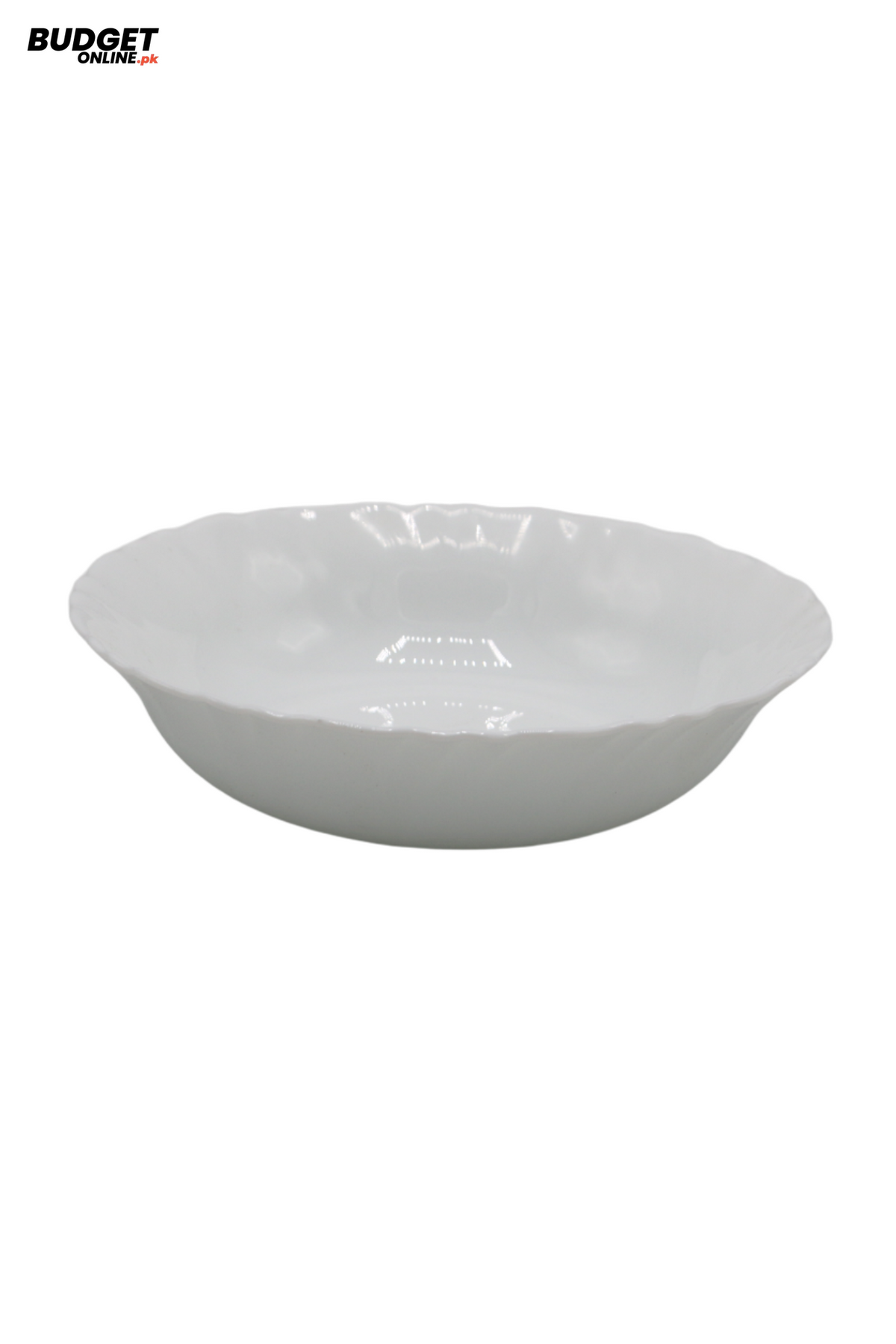 White Marble-Style Serving Bowl 6.5 Inch
