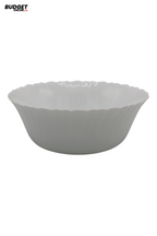 White Scalloped Serving Bowl 8-Inch