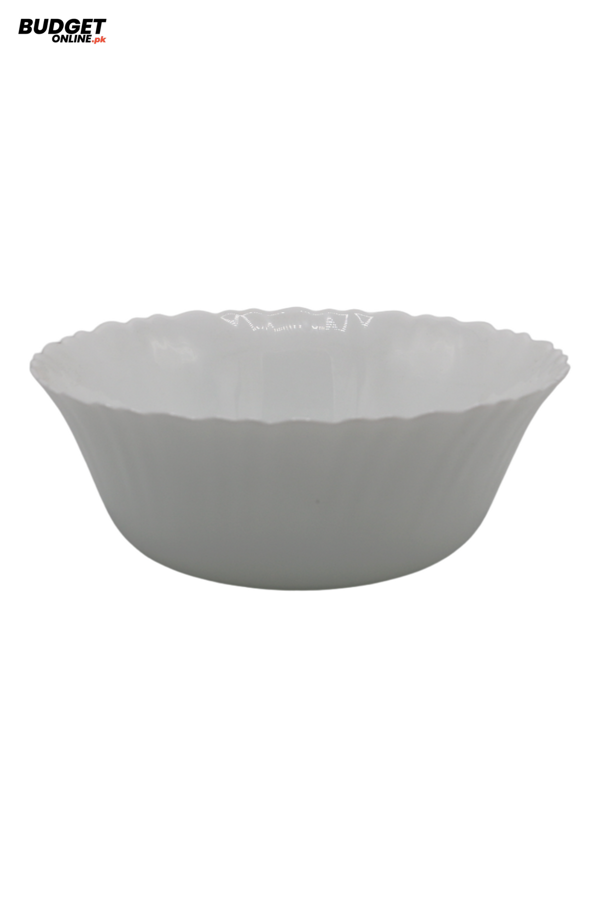 White Scalloped Serving Bowl 8-Inch