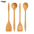 4-Piece Wooden Kitchen Utensil Set