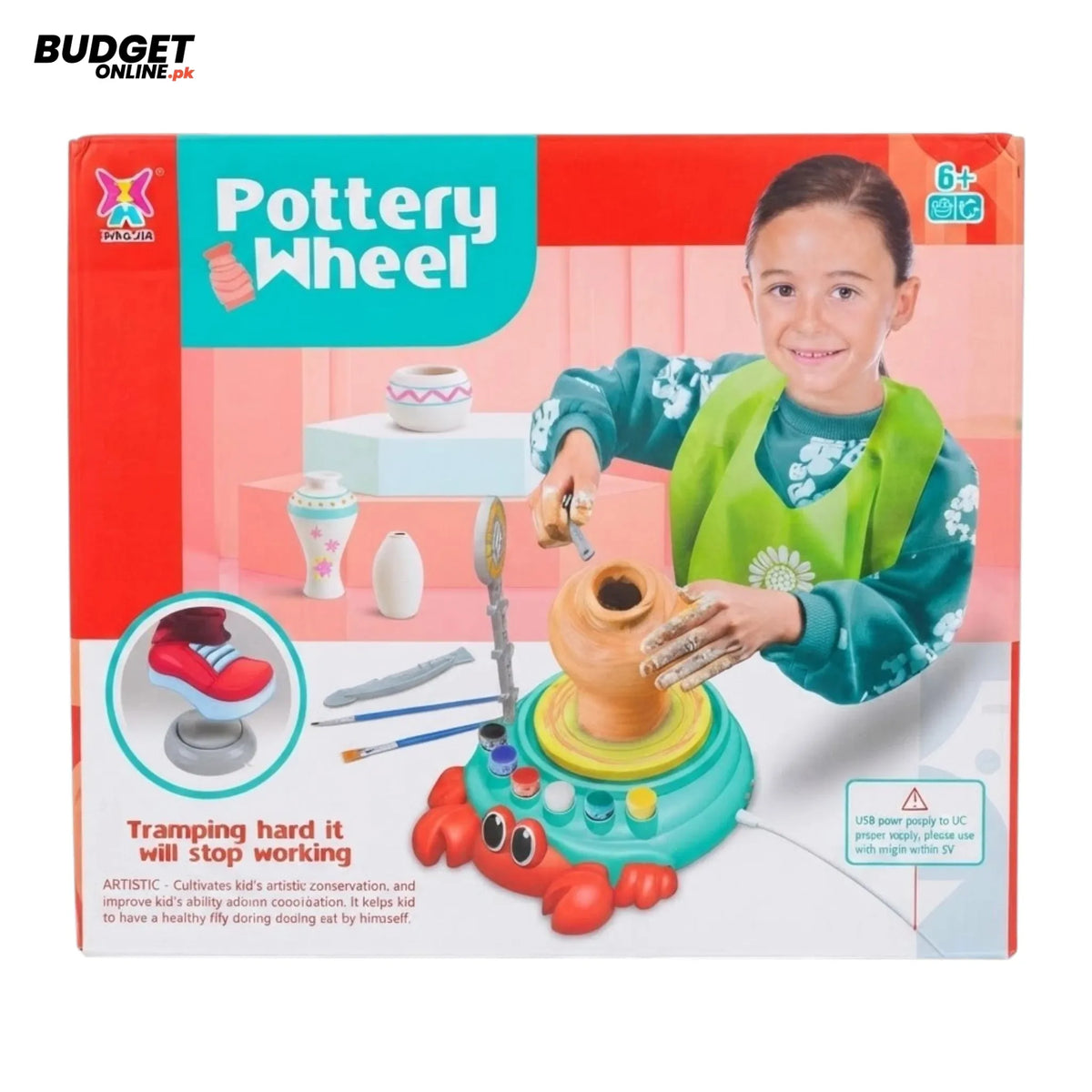 Kids Pottery Wheel Craft Set